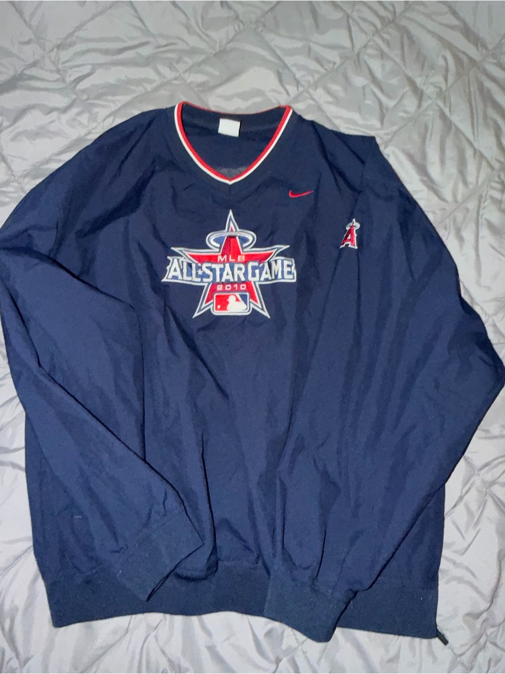 Nike Navy MLB All-Star Game Pullover Sweatshirt with Red & White Accents